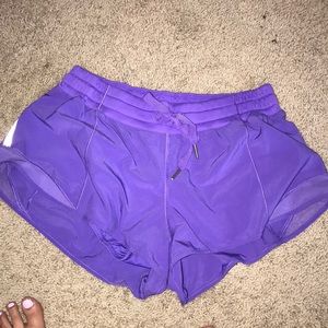 Lululemon purple hotty hot shorts, size 8, 2.5”